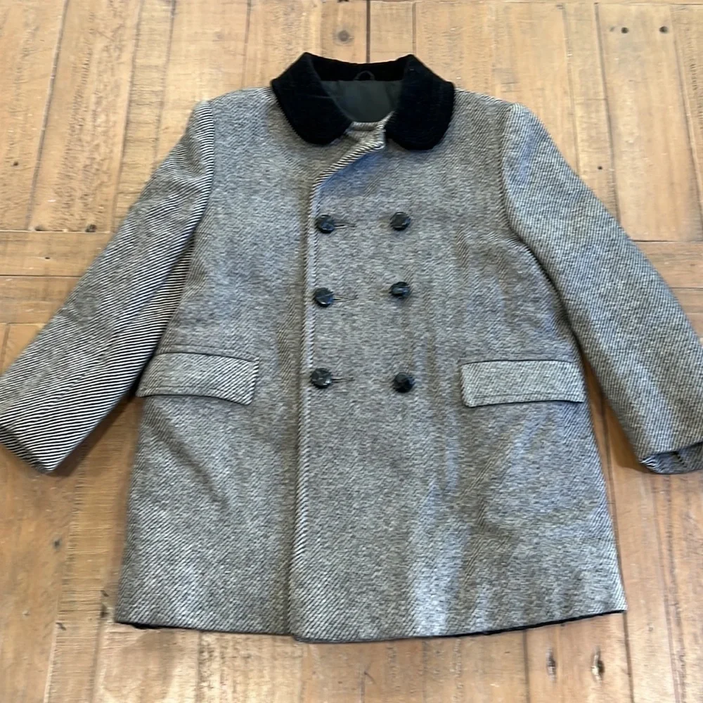 Fieldston vintage wool pea coat and pants set